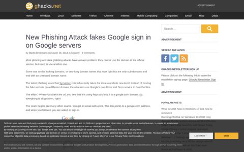 New Phishing Attack fakes Google sign in on Google servers ...