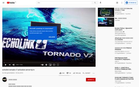 echolink tornado v7 activation server+ip tv - YouTube