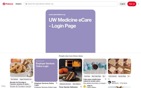 UW Medicine eCare - Login Page - Pinterest
