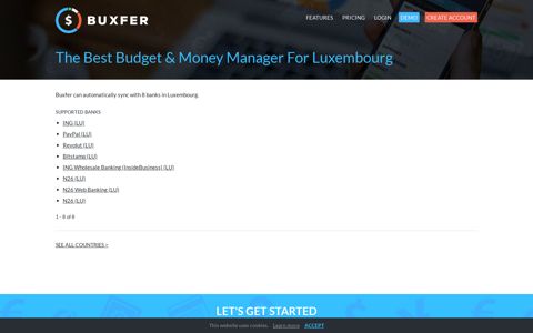 The Best Budget & Money Manager For Luxembourg | Buxfer