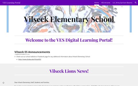 VES Learning Portal - Google Sites