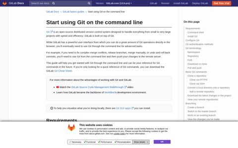 Start using Git on the command line | GitLab
