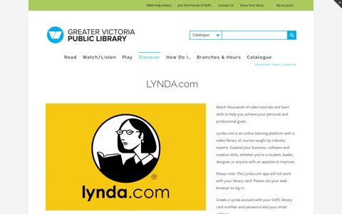 Lynda.com - GVPL.ca