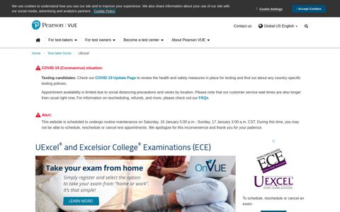 UExcel ® and Excelsior College ® Examinations (ECE)