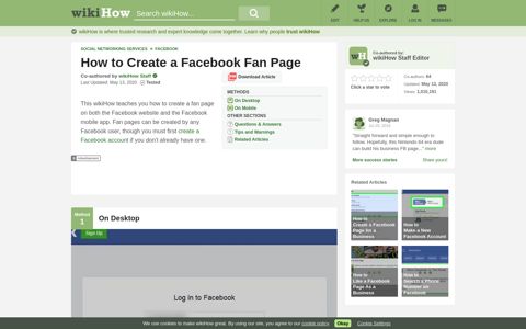How to Create a Facebook Fan Page (with Pictures) - wikiHow