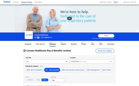 Lincare Healthcare Pay & Benefits reviews - Indeed