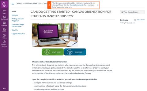 can100: getting started - canvas orientation for students ...