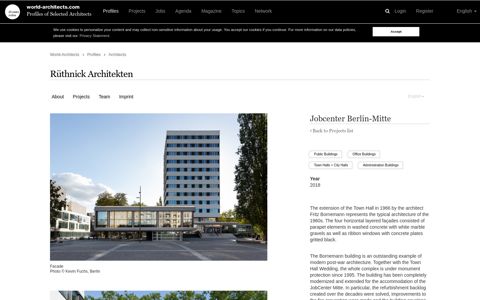 Jobcenter Berlin-Mitte Rüthnick Architekten - World-Architects