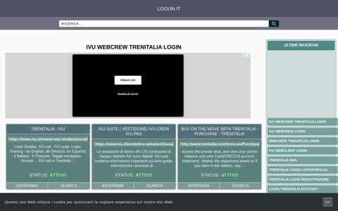 ivu webcrew trenitalia login - Panoramica generale di accesso ...