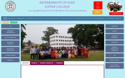 Welcome To The Official Website of Katwa College B.Ed