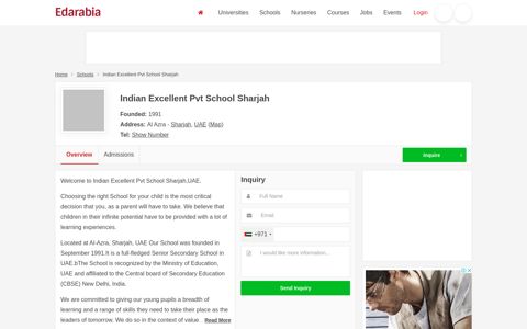 Indian Excellent Pvt School Sharjah (Fees & Reviews ...