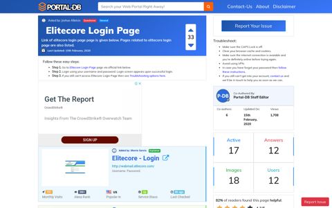 Elitecore Login Page - Portal-DB.live