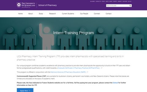 Intern Training Program - School of Pharmacy - University of ...