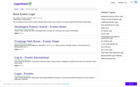 Brent Fronter Login Donnington Primary School - Fronter Home ...