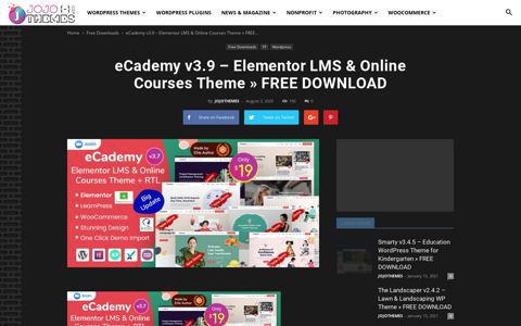eCademy v3.9 - Elementor LMS & Online Courses Theme ...