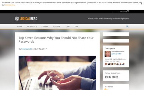 Top Seven Reasons Why You Should Not Share Your ...