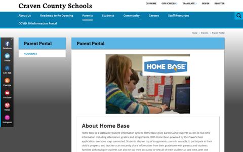Parent Portal / HOMEBASE - Craven County Schools