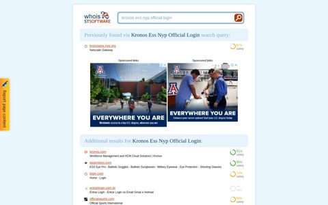 Kronos Ess Nyp Official Login - STSoftware Whois