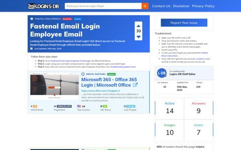 Fastenal Email Login Employee Email - Logins-DB