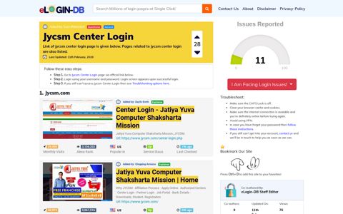 Jycsm Center Login - फब login 0 Views