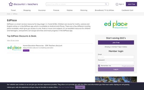 EdPlace | Discounts For Teachers | Big brand deals