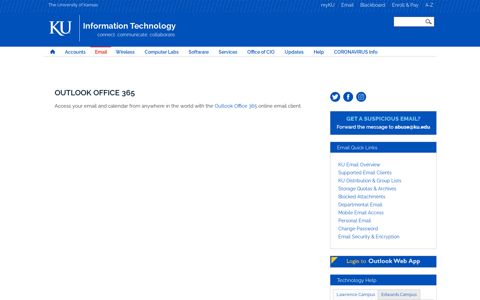 Outlook Web App (OWA) | Information Technology