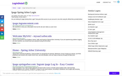 Ipage Spring Arbor Login ipage.ingramcontent.com - https ...