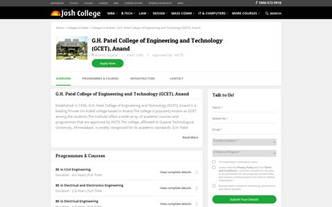 G.H. Patel College of Engineering and Technology (GCET ...