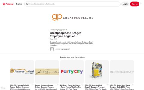 Greatpeople Kroger Employee Login | Kroger, Login, Employee
