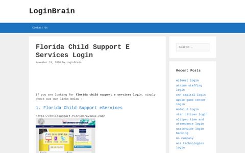 florida child support e services login - LoginBrain