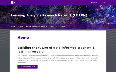 Home - Learning Analytics Research Network (LEARN) | NYU ...