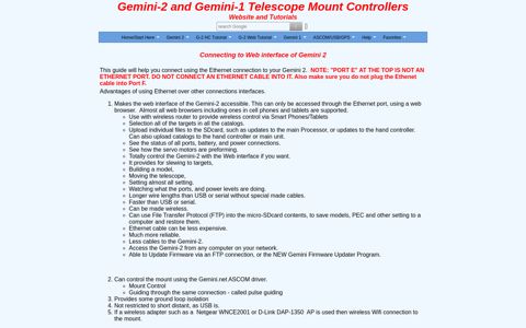 Gemini 2 Mount Controller