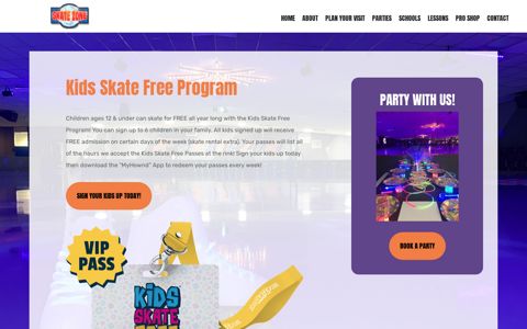 Kids Skate Free Program - Skate Zone