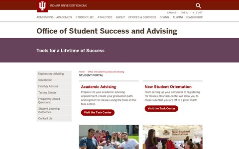 Student Portal: Indiana University Kokomo