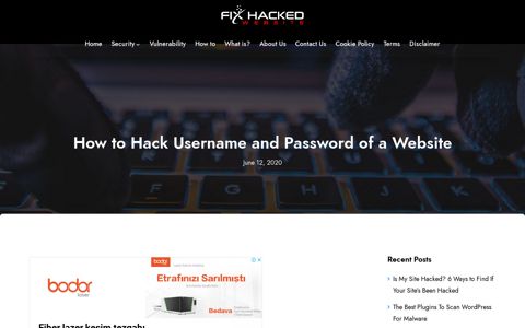 How to Hack Username and Password of a Website | Fix ...