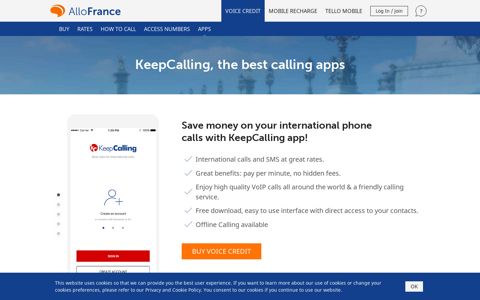 Call France with KeepCalling, the best calling app for iPhone ...