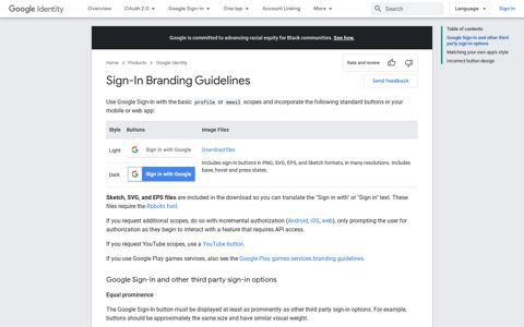Sign-In Branding Guidelines | Google Identity | Google ...