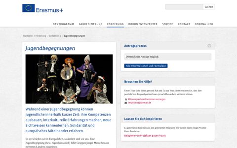 Förderung - Erasmus+ JUGEND IN AKTION