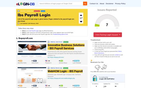 Ibs Payroll Login - A database full of login pages from all over ...