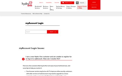 myAccount Login - Hydro One