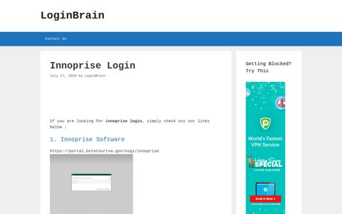 innoprise login - LoginBrain