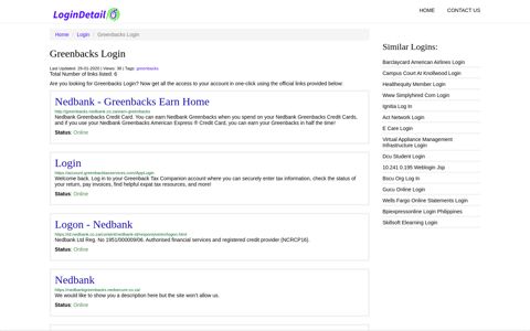 Greenbacks Login Nedbank - Greenbacks Earn Home - http ...