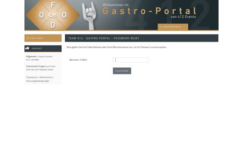 Team 412 - Gastro Portal
