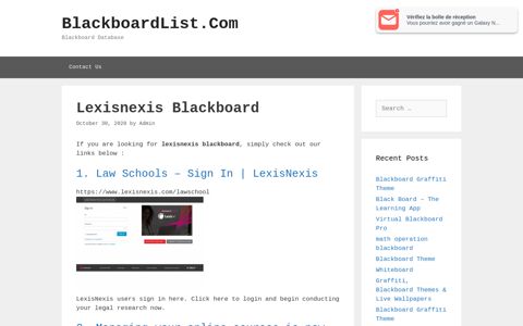 Lexisnexis Blackboard - BlackboardList.Com