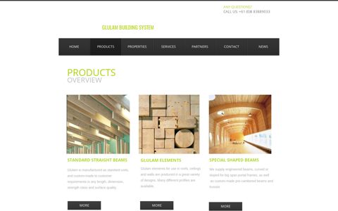 Glulam Building Systems PRODUCTS