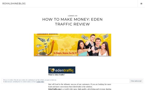 How To make Money: Eden Traffic Review – RoyalShineBlog