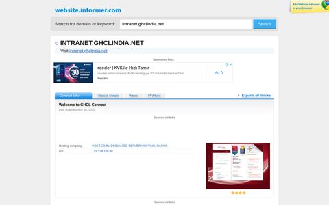 intranet.ghclindia.net at WI. Welcome to GHCL Connect