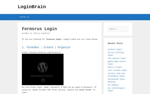 formsrus login - LoginBrain