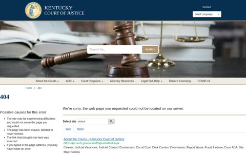 Information for the Public - Kentucky Court of Justice