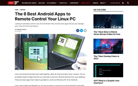 The 6 Best Android Apps to Remote Control Your Linux PC